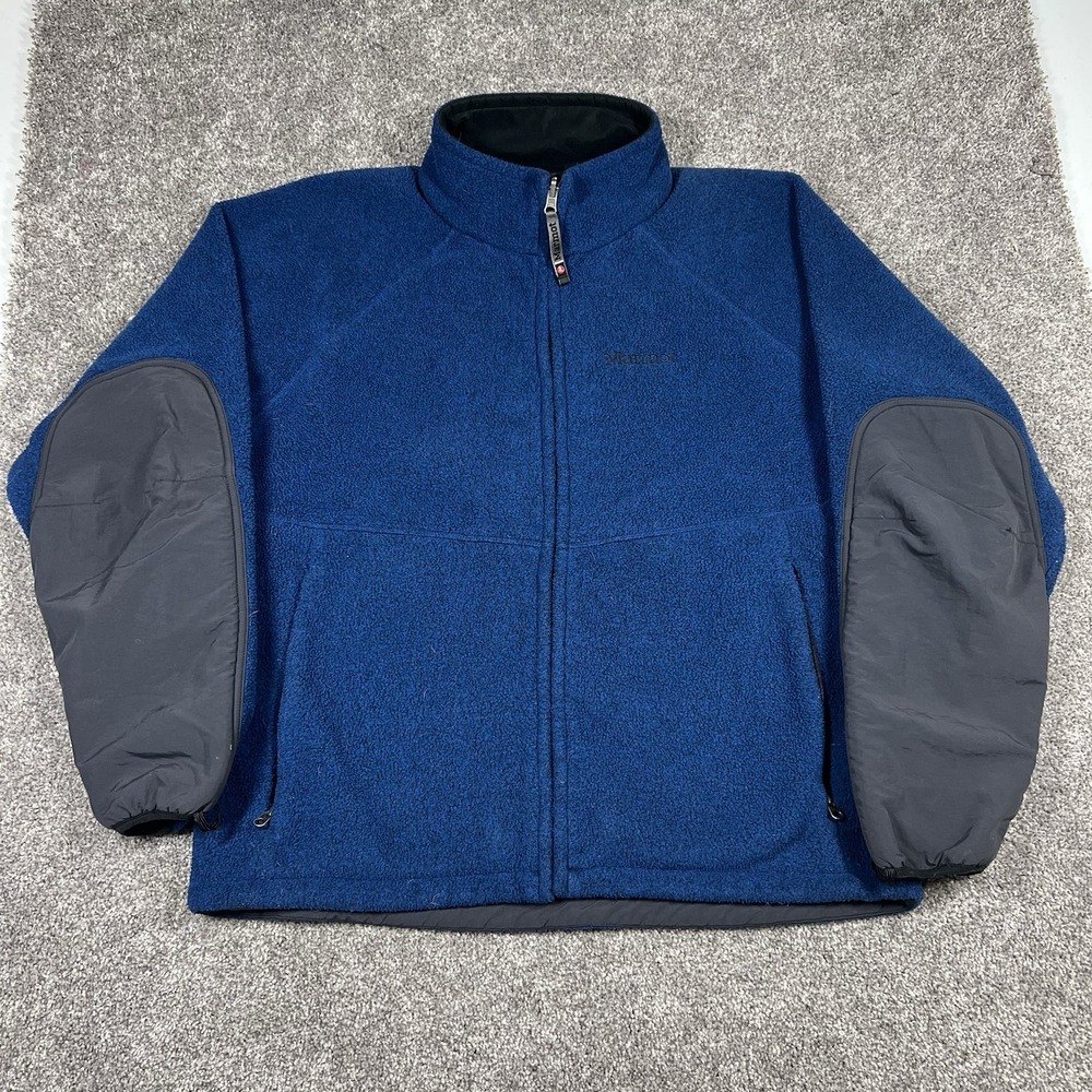 Vintage Marmot Jacket Mens Large Pile Fleece Full Zip Outdoor Hiking Gorpcore